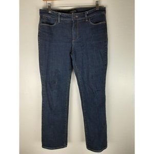 Talbots Women's Dark Wash Flawless Five Pocket Bootcut Denim Jeans Stretch 6P
